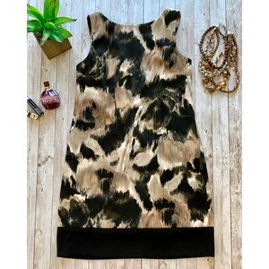 I.N. Studio animal print lined sleeveless dress